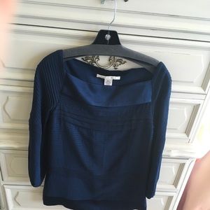 Diane Von Furstenberg Boatneck Top sz 6